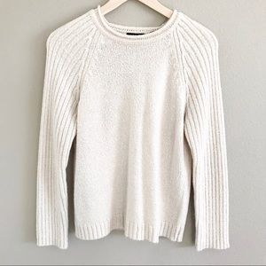 Cream Thick Knit Sweater